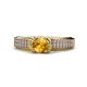 1 - Anya Desire Citrine and Diamond Engagement Ring 