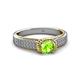 3 - Anya Desire Peridot and Diamond Engagement Ring 