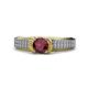 1 - Anya Desire Ruby and Diamond Engagement Ring 