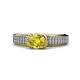 1 - Anya Desire Yellow and White Diamond Engagement Ring 