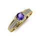 4 - Anya Desire Iolite and Diamond Engagement Ring 