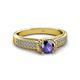 3 - Anya Desire Iolite and Diamond Engagement Ring 
