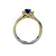5 - Anya Desire Blue Sapphire and Diamond Engagement Ring 