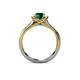 5 - Anya Desire Emerald and Diamond Engagement Ring 