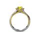 5 - Anya Desire Yellow and White Diamond Engagement Ring 