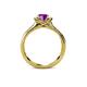 5 - Anya Desire Amethyst and Diamond Engagement Ring 