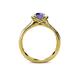 5 - Anya Desire Iolite and Diamond Engagement Ring 