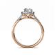 5 - Anne Desire Diamond Two Tone Halo Engagement Ring 