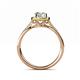 5 - Anne Desire Diamond Two Tone Halo Engagement Ring 