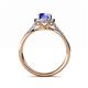 5 - Anne Desire Tanzanite and Diamond Halo Engagement Ring 