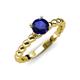 4 - Sariah Desire Blue Sapphire and Diamond Engagement Ring 