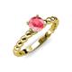 4 - Sariah Desire Pink Tourmaline and Diamond Engagement Ring 