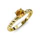 4 - Sariah Desire Citrine and Diamond Engagement Ring 