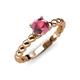 4 - Sariah Desire Rhodolite Garnet and Diamond Engagement Ring 