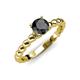 4 - Sariah Desire Black and White Diamond Engagement Ring 