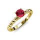 4 - Sariah Desire Ruby and Diamond Engagement Ring 