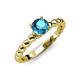 4 - Sariah Desire London Blue Topaz and Diamond Engagement Ring 
