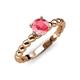 4 - Sariah Desire Pink Tourmaline and Diamond Engagement Ring 