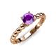 4 - Sariah Desire Amethyst and Diamond Engagement Ring 