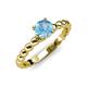 4 - Sariah Desire Blue Topaz and Diamond Engagement Ring 