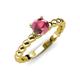 4 - Sariah Desire Rhodolite Garnet and Diamond Engagement Ring 