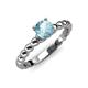 4 - Sariah Desire Aquamarine and Diamond Engagement Ring 