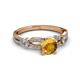 3 - Senna Desire Citrine and Diamond Engagement Ring 