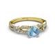 3 - Senna Desire Aquamarine and Diamond Engagement Ring 