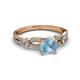 3 - Senna Desire Aquamarine and Diamond Engagement Ring 