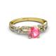 3 - Senna Desire Pink Tourmaline and Diamond Engagement Ring 