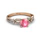 3 - Senna Desire Pink Tourmaline and Diamond Engagement Ring 