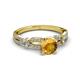 3 - Senna Desire Citrine and Diamond Engagement Ring 