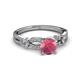 3 - Senna Desire Rhodolite Garnet and Diamond Engagement Ring 