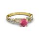3 - Senna Desire Rhodolite Garnet and Diamond Engagement Ring 