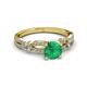 3 - Senna Desire Emerald and Diamond Engagement Ring 