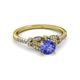 3 - Katelle Desire Tanzanite and Diamond Engagement Ring 