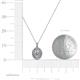 4 - Calice Diamond Double Halo Pendant 
