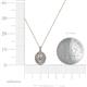 4 - Calice Diamond Double Halo Pendant 