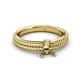 3 - Kelis Desire Two Tone Semi Mount Braided Engagement Ring  