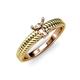 2 - Kelis Desire Semi Mount Braided Engagement Ring  