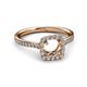 4 - Anne Desire Semi Mount Halo Engagement Ring 