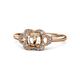 1 - Kyra Signature Semi Mount Floral Engagement Ring 