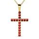 1 - Aja Ruby Cross Pendant 