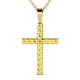 1 - Aja Yellow Sapphire Cross Pendant 