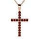 1 - Aja Red Garnet Cross Pendant 