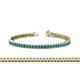 1 - Abril 2.00 mm London Blue Topaz Eternity Tennis Bracelet 