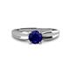 1 - Kelila 6.00 mm Round Blue Sapphire Solitaire Engagement Ring 