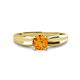 1 - Kelila 6.50 mm Round Citrine Solitaire Engagement Ring 