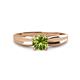 1 - Kelila 6.50 mm Round Peridot Solitaire Engagement Ring 