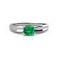 1 - Kelila 6.00 mm Round Emerald Solitaire Engagement Ring 